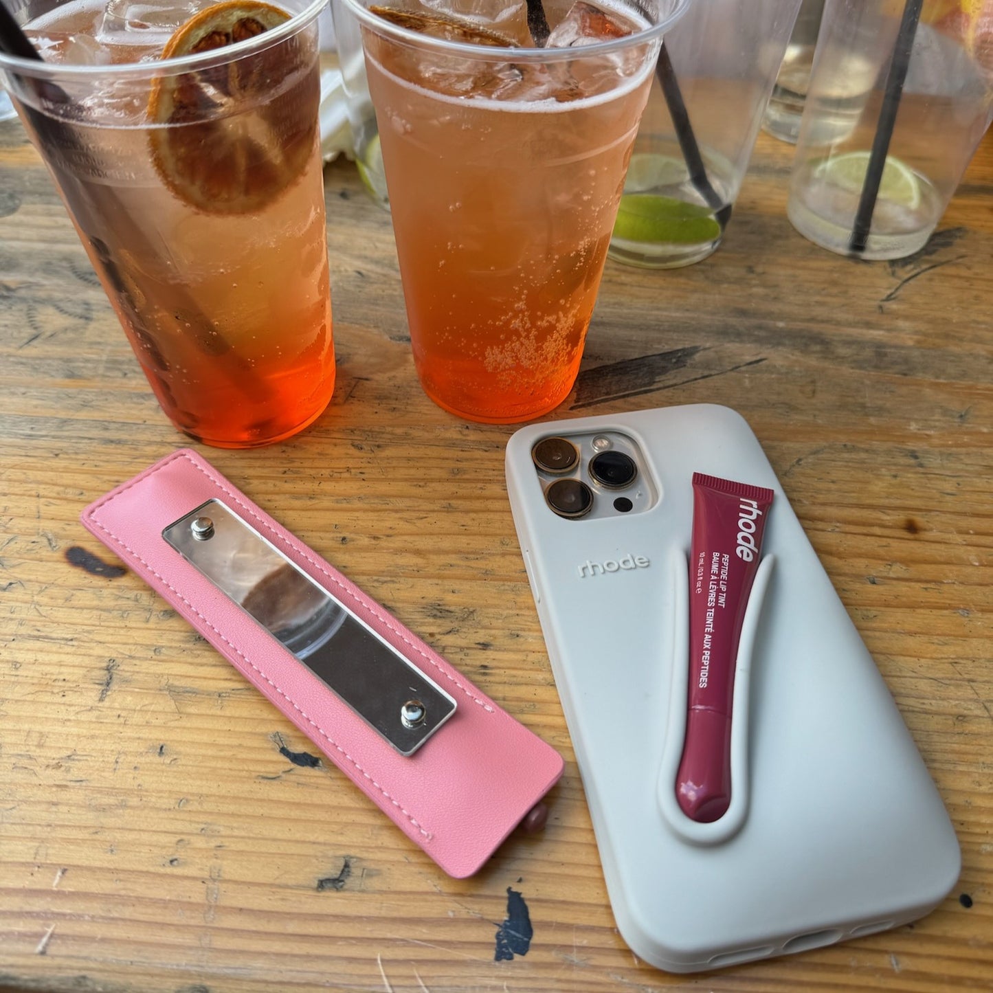 Astcass Mirrored Lip Liner Case - Classic Pink