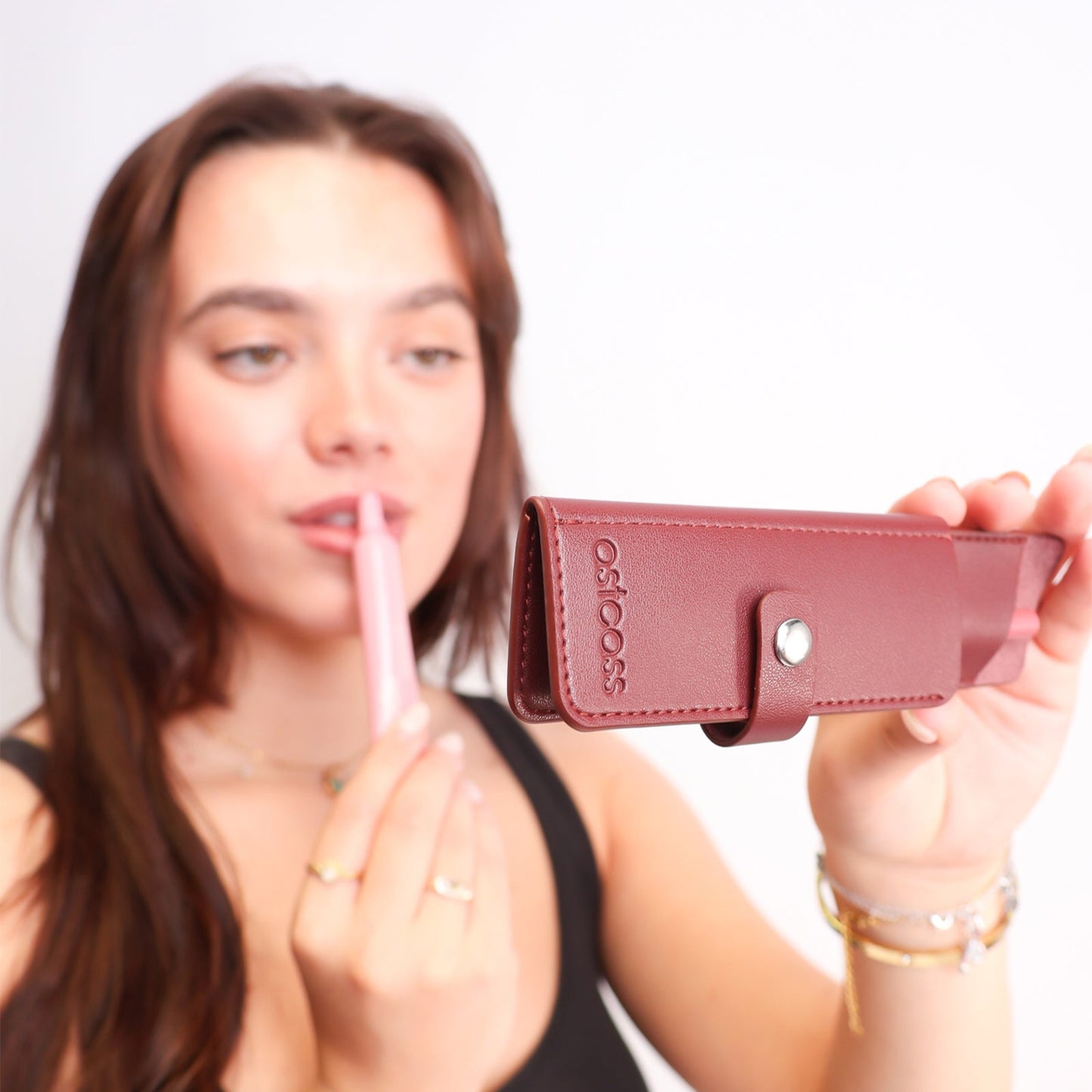 Astcass Mirrored Lip Combo Case - Burgundy Fall