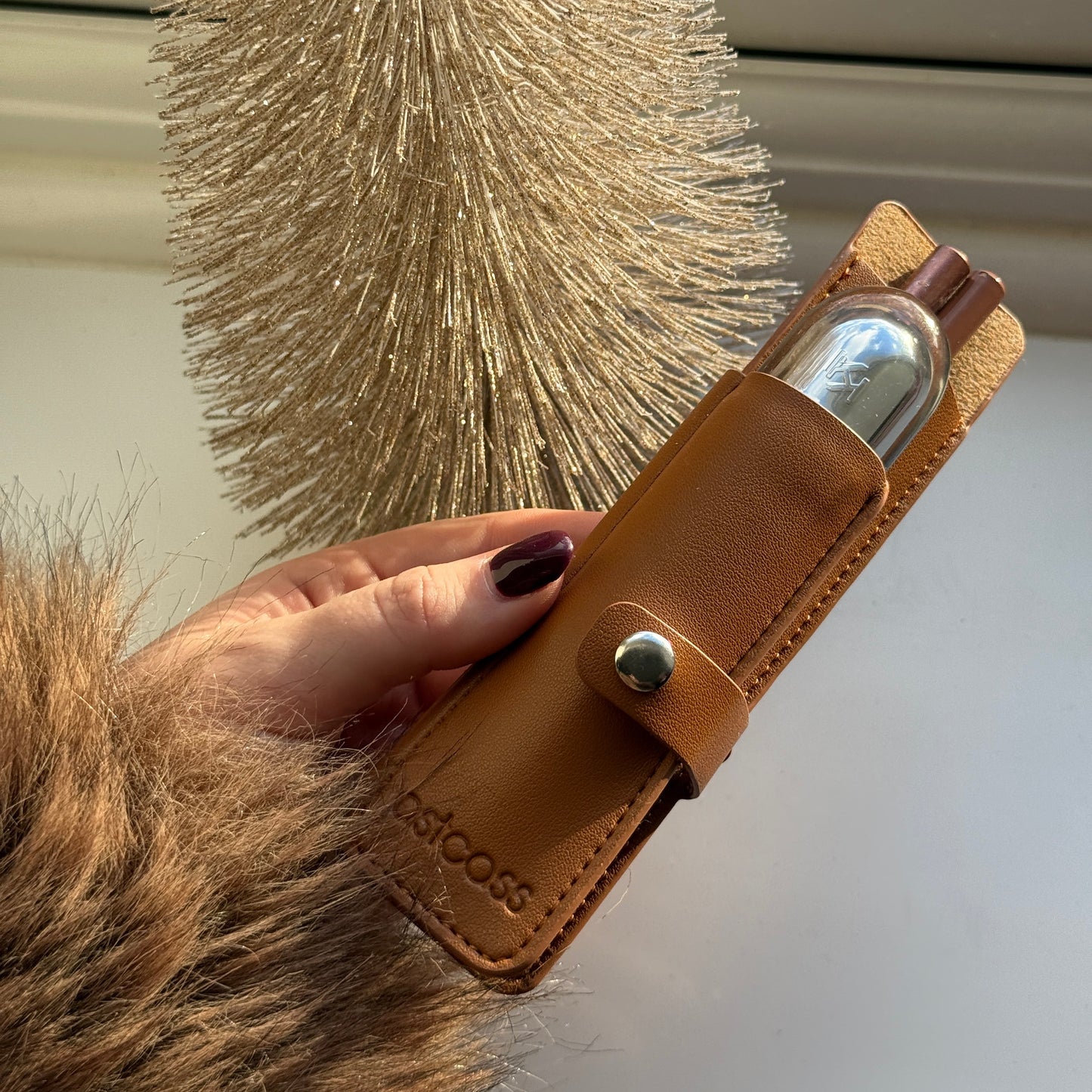 Astcass Mirrored Lip Combo Case - Classic Tan