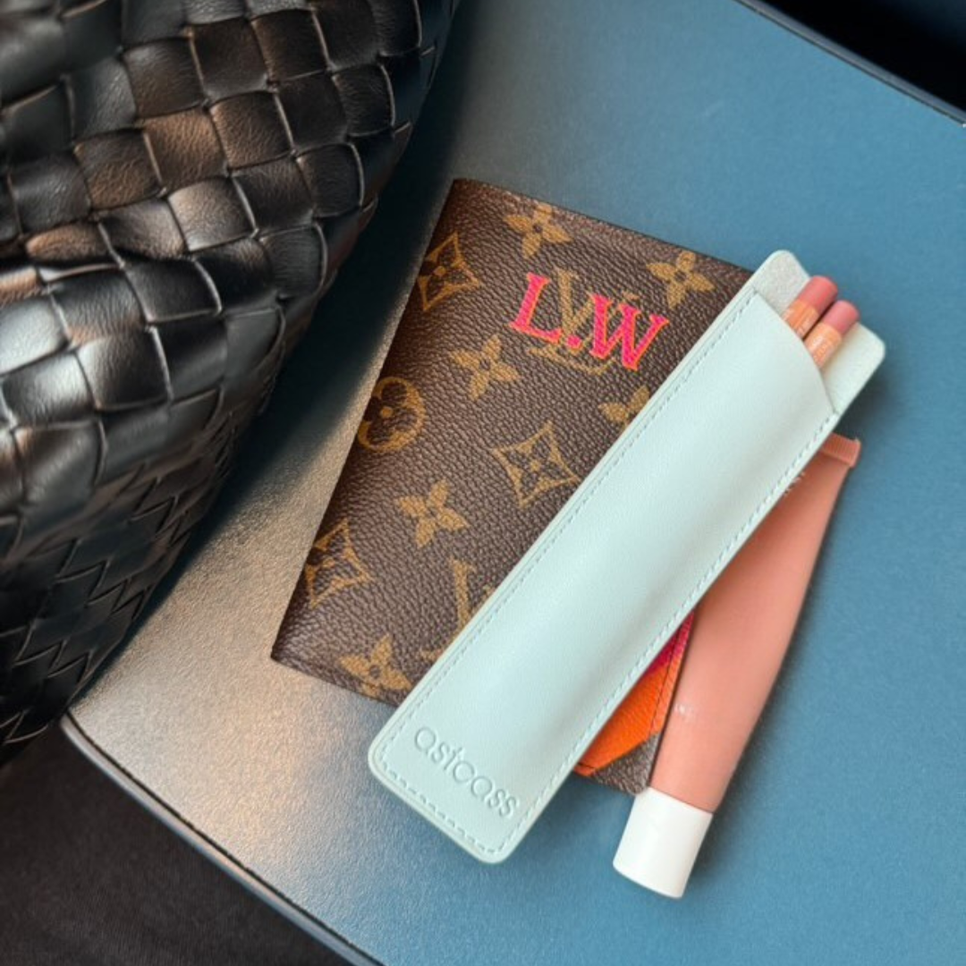 Astcass Mirrored Lip Liner Case - Bubble Bath Blue