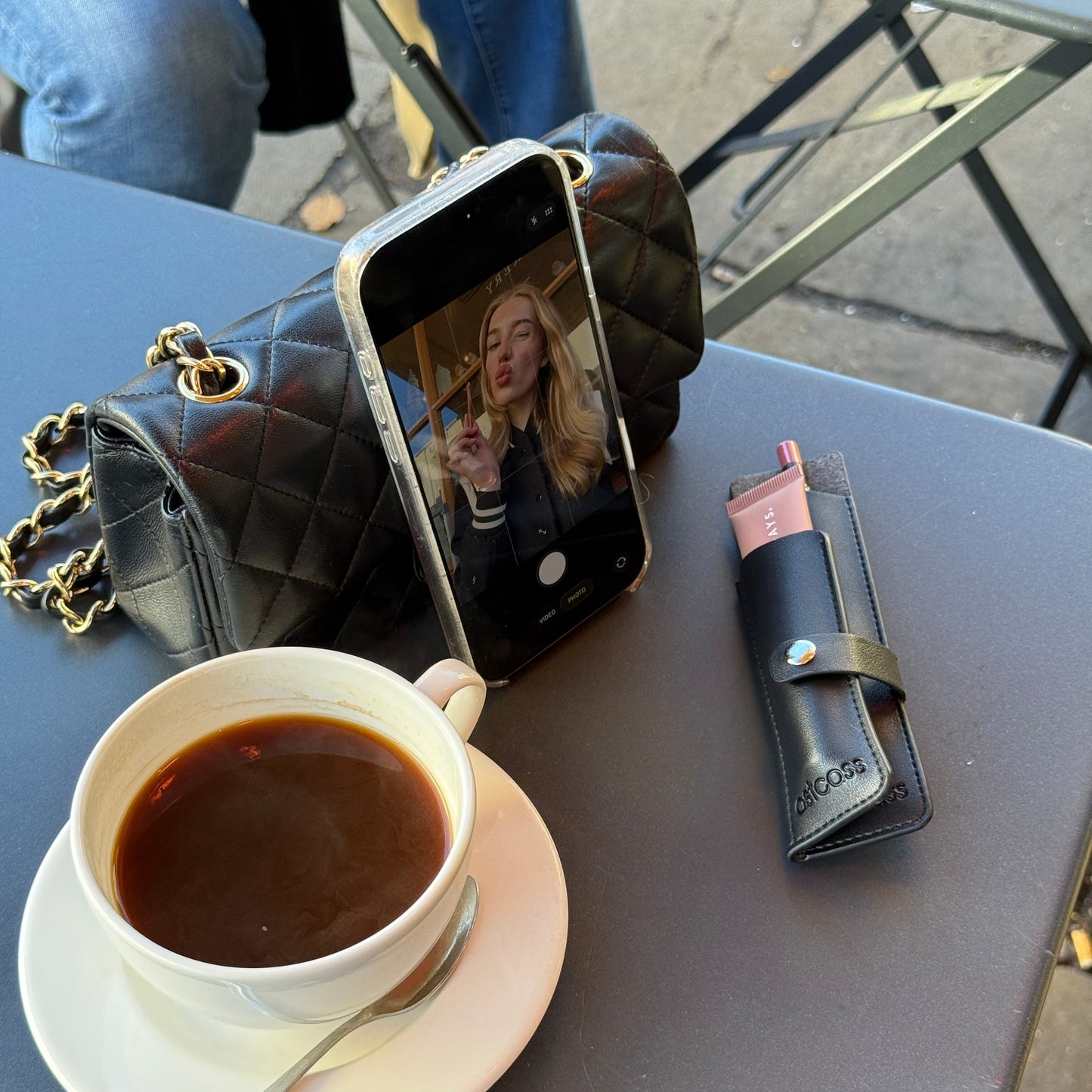 Astcass Mirrored Lip Combo Case - Classic Black