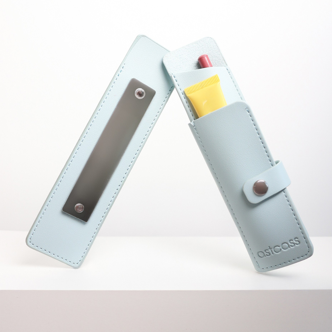 Astcass Mirrored Lip Combo Case - Bubble Bath Blue