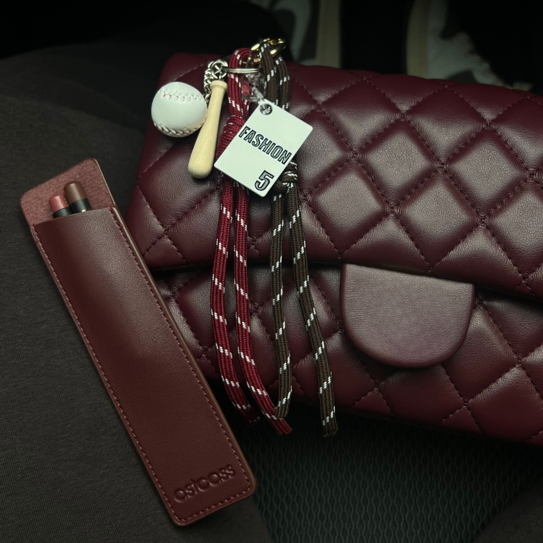 Astcass Mirrored Lip Liner Case - Burgundy Fall
