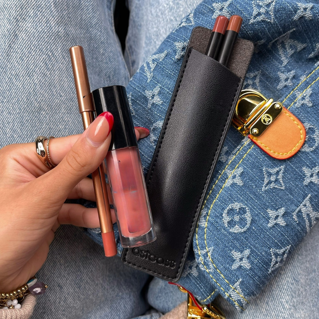 Astcass Mirrored Lip Liner Case - Classic Black