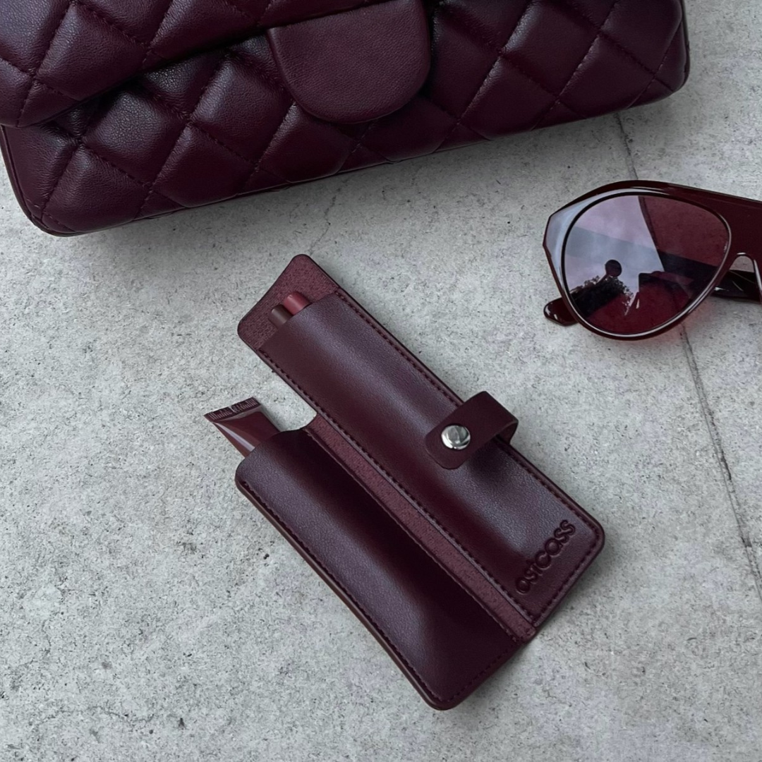 Astcass Mirrored Lip Combo Case - Burgundy Fall